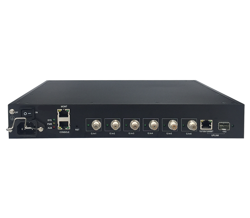 [NA1006CS] Next Access G.hn Access Multiplexer (GAM) with 6 Coax ports and 1 x 10Gbps SFP+ port, Wave-2