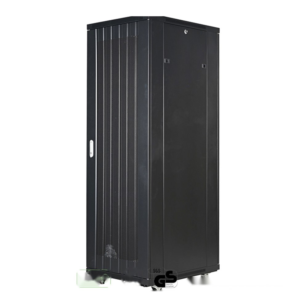 [SMIC-RK-0001] 19" server rack, perforated wave-mesh door, 800 kg load