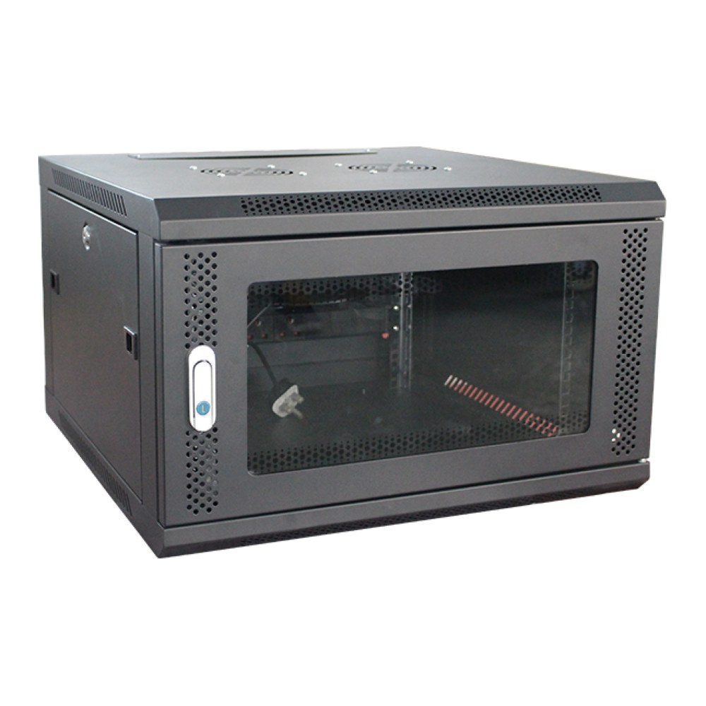 [SMIC-RK-0033] 19" wall-mount cabinet, glass door, 600 wide