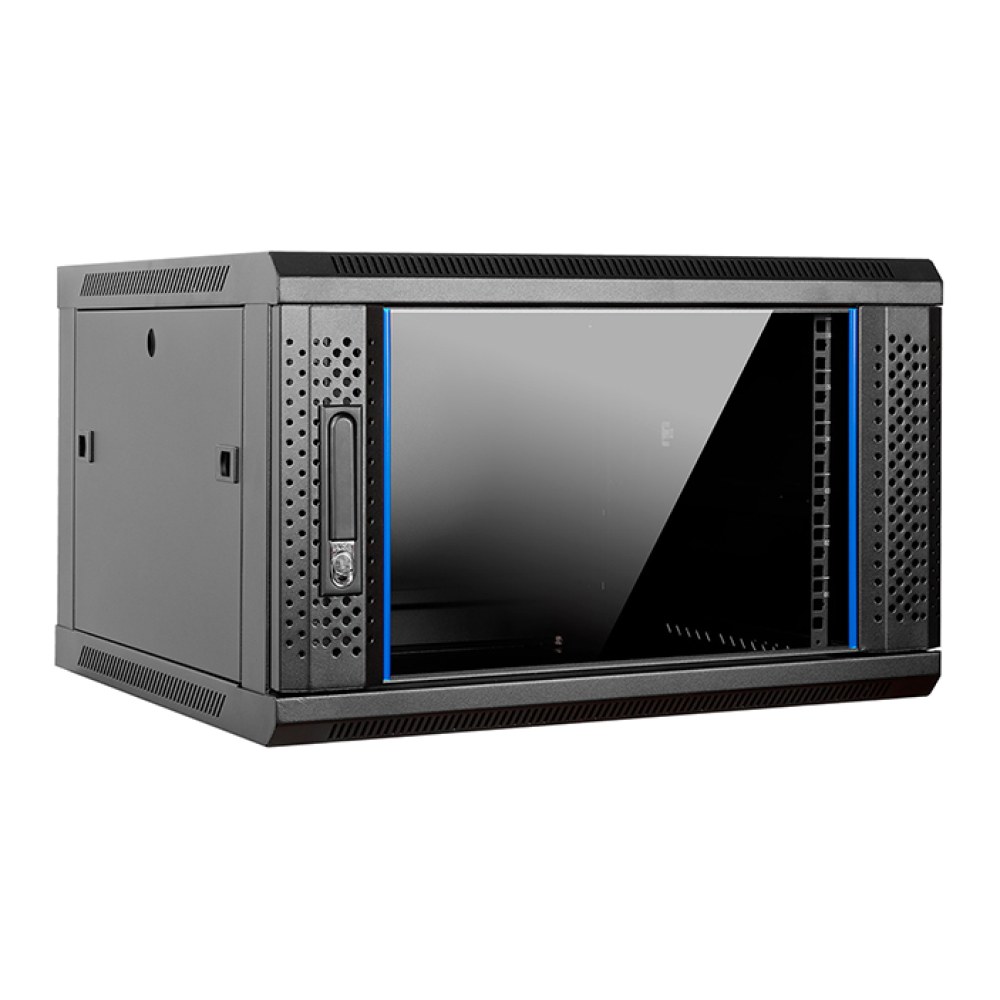 [SMIC-RK-0039] 19" wall-mount cabinet, glass door, flat-pack