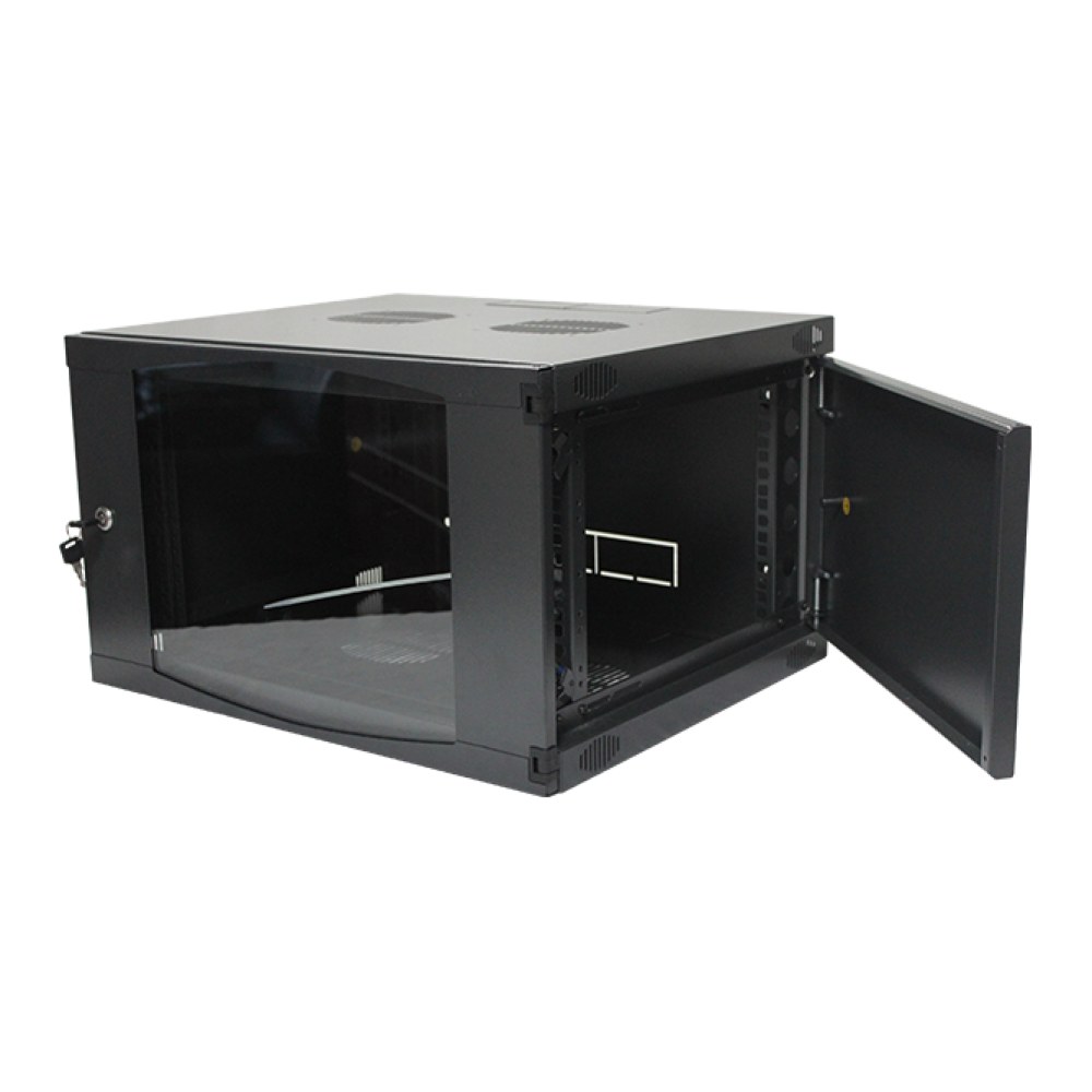 [SMIC-RK-0049] 19" wall-mount cabinet, arc-edge glass door