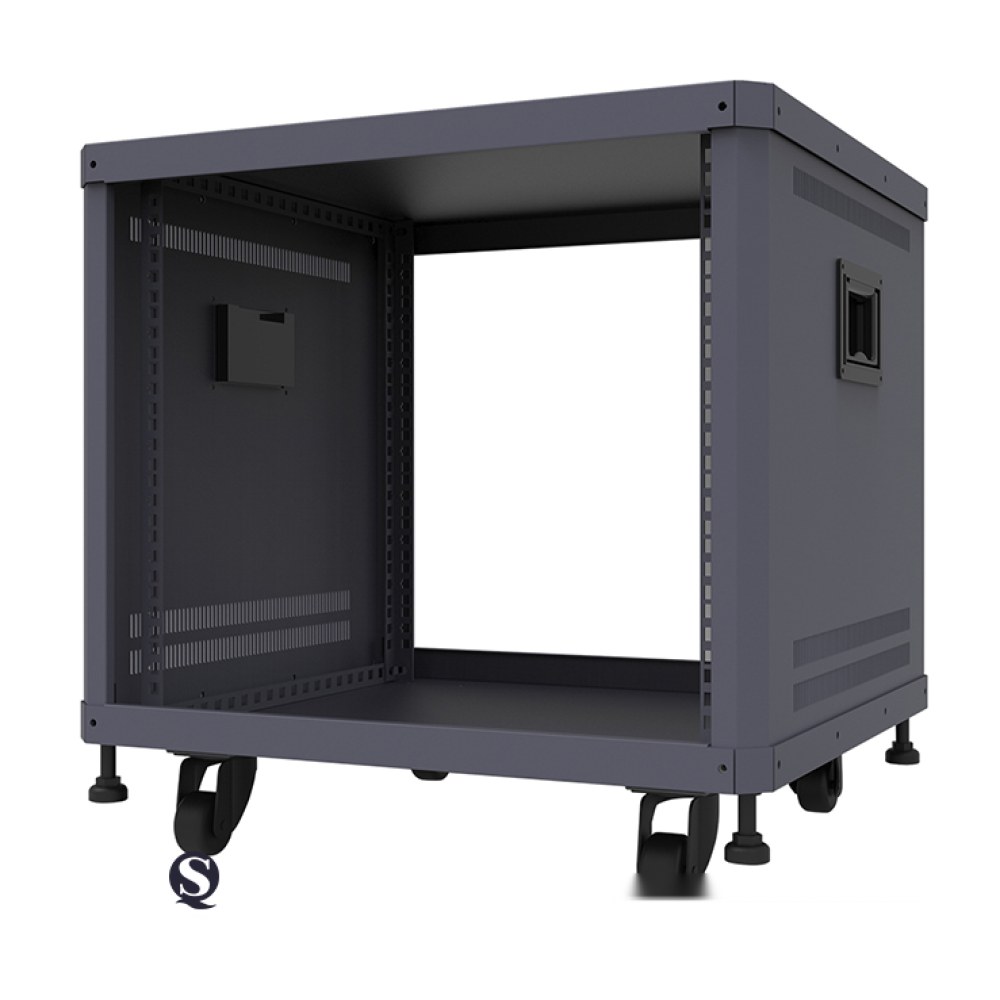 [SMIC-RA-0002] AV equipment cabinet, floor-standing, on castors