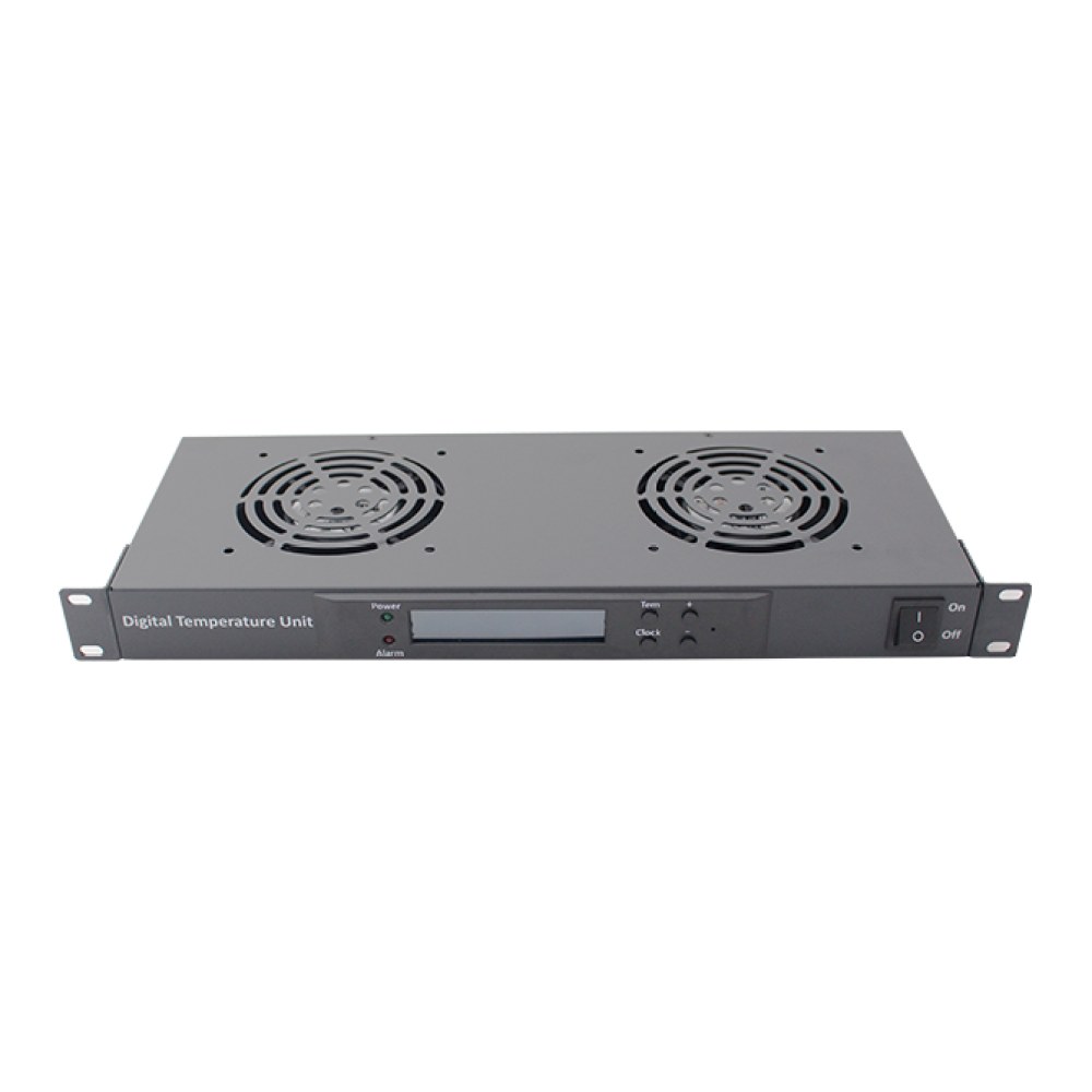 [SMIC-RA-0019] 1U rack fan unit, digital temperature control