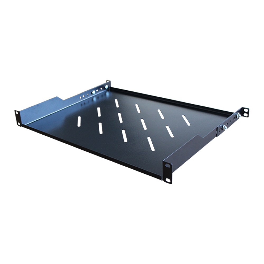 [SMIC-RA-0029] 1U cantilever shelf, 4-point fixing, for wall cabinets