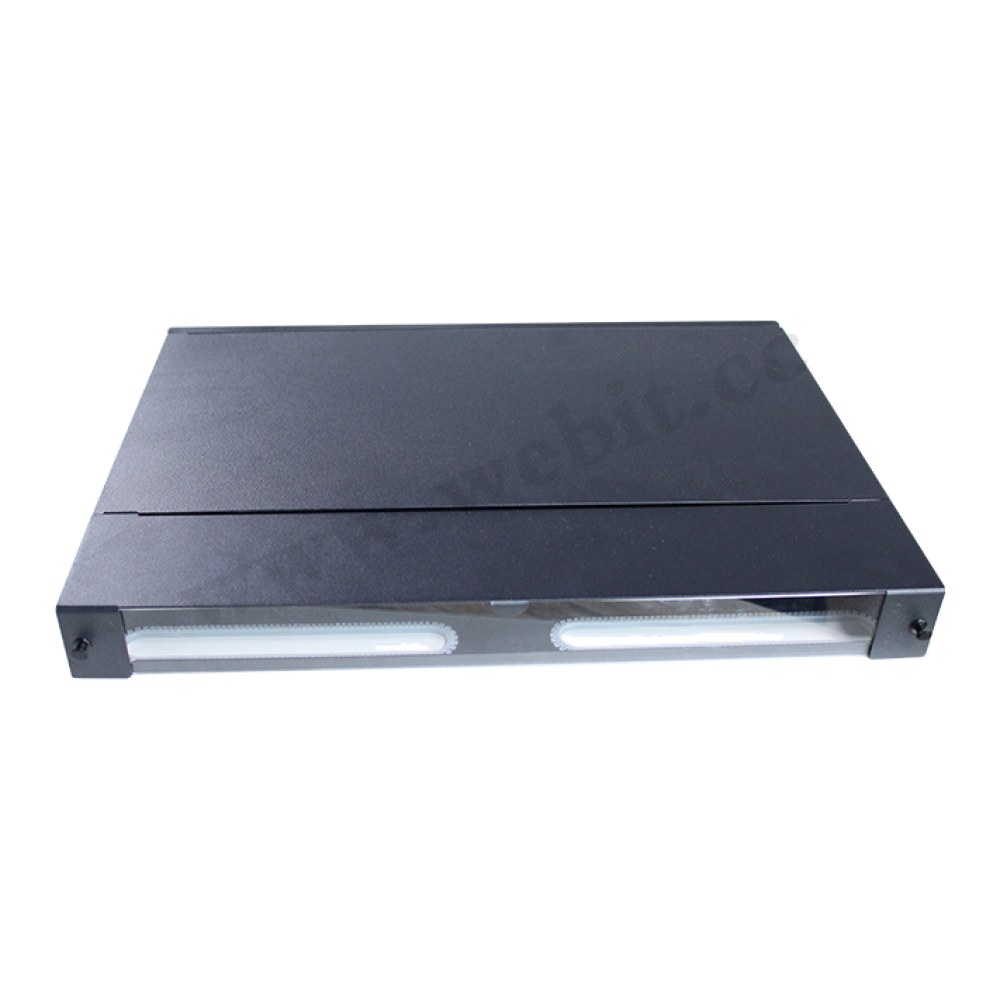 [SMIC-FE-0003] Fibre patch panel, 1U, 24 port, 30° angled
