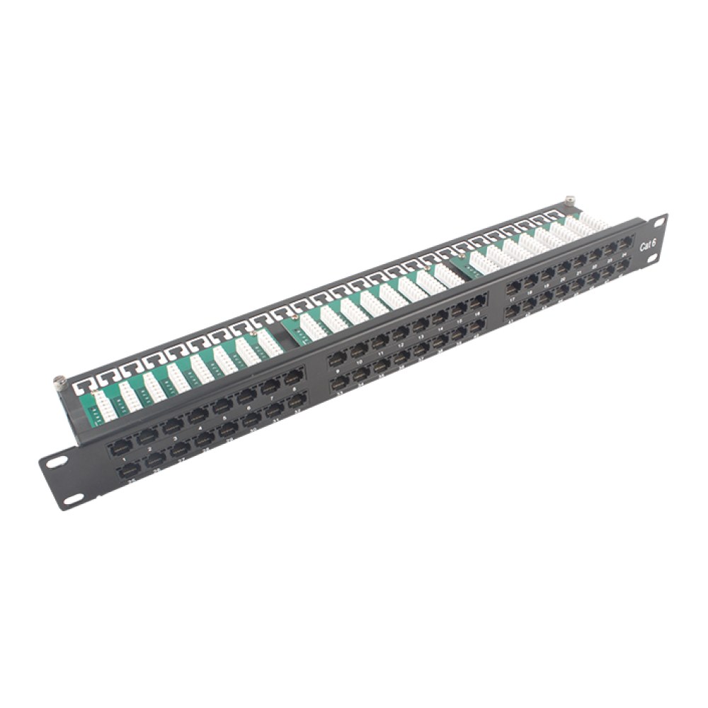 [SMIC-PP-0012] Cat6 UTP patch panel, 48 port, vertical termination