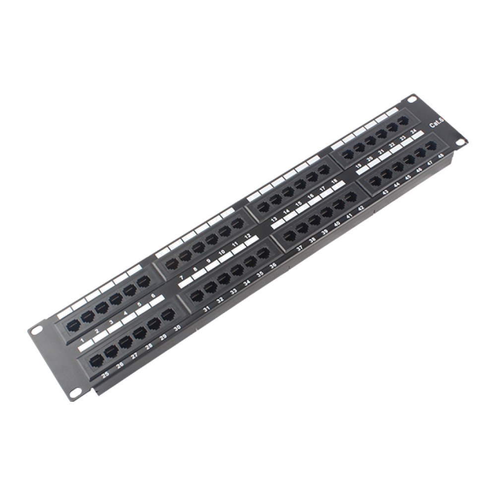 [SMIC-PP-0014] Cat5e/Cat6 UTP patch panel, 48 port