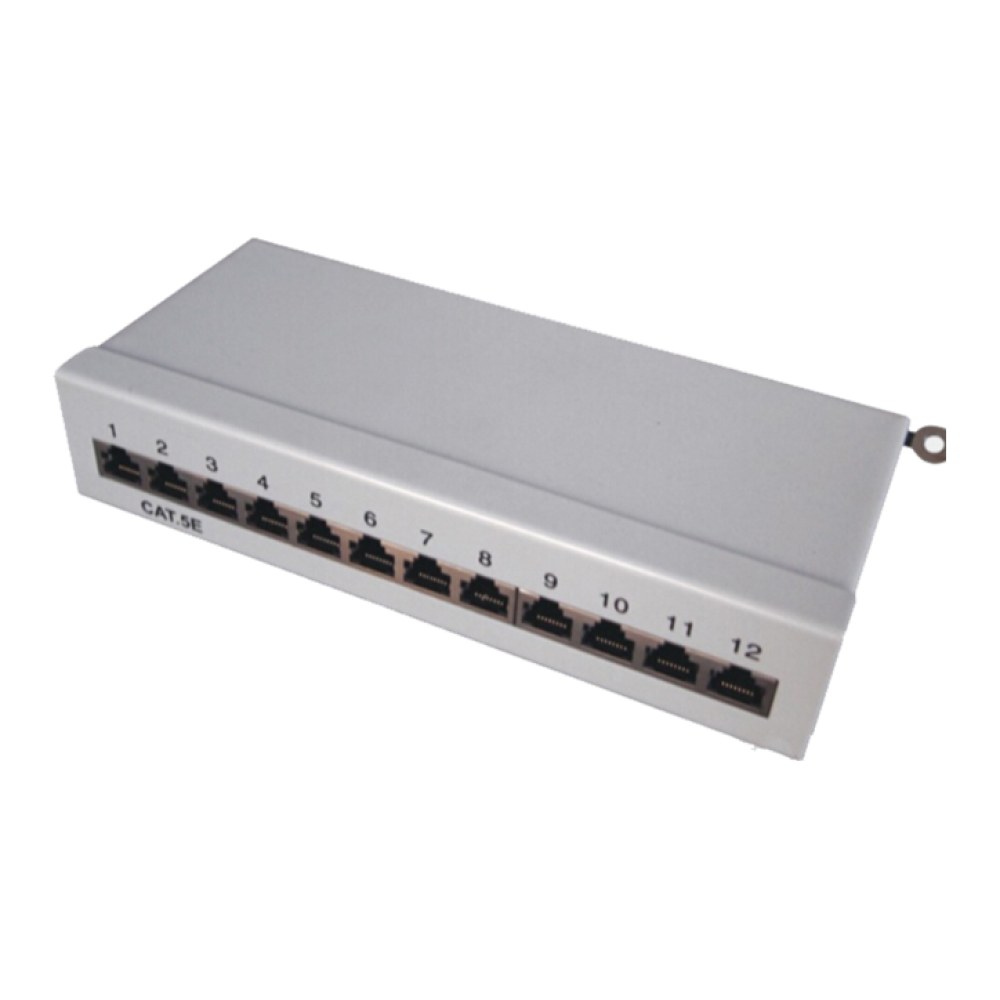 [SMIC-PP-0017] Cat5e desktop patch panel, 12 port