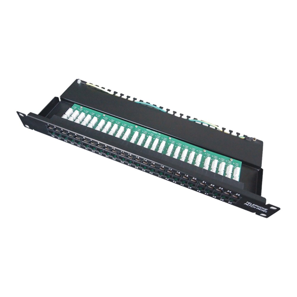 [SMIC-PP-0018] Voice/data patch panel, 1U, 50 port