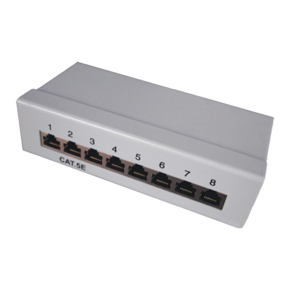 [SMIC-PP-0023] Cat5e FTP desktop patch panel, 8 port
