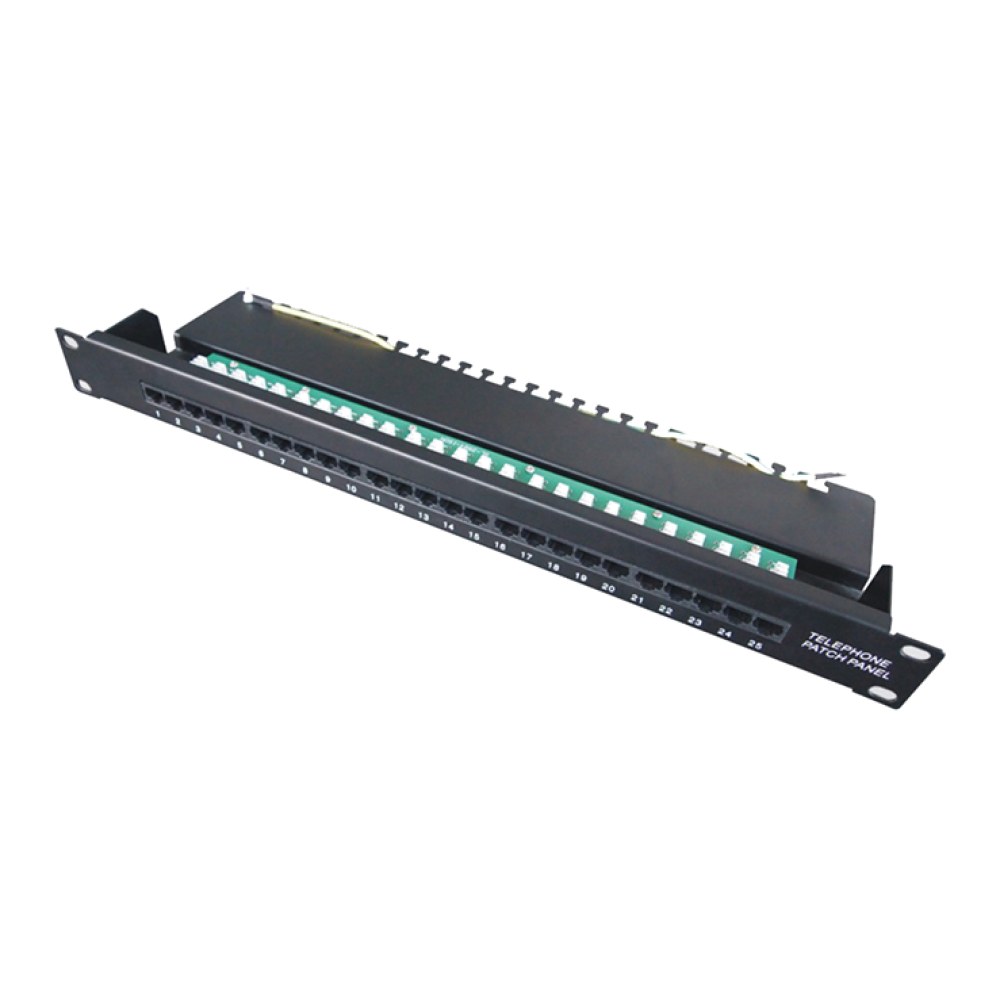 [SMIC-PP-0024] Voice/data patch panel, 1U, 25 port
