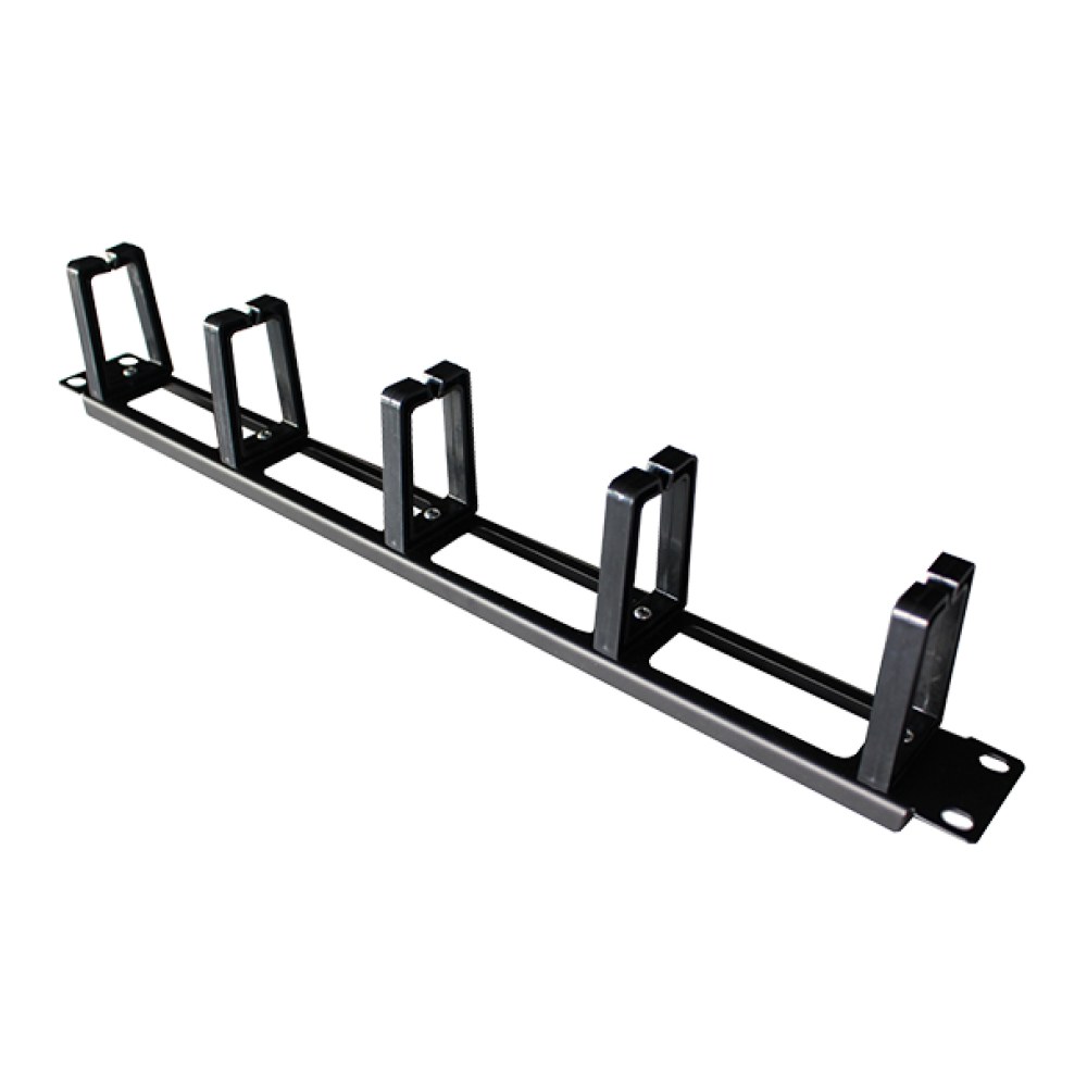 [SMIC-CM-0006] 1U metal cable organiser, plastic rings