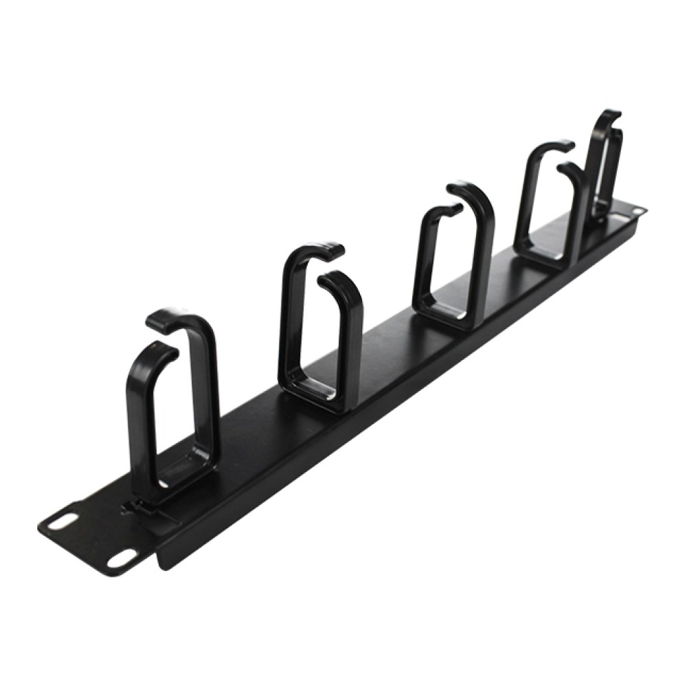 [SMIC-CM-0010] 1U metal cable organiser, round plastic rings