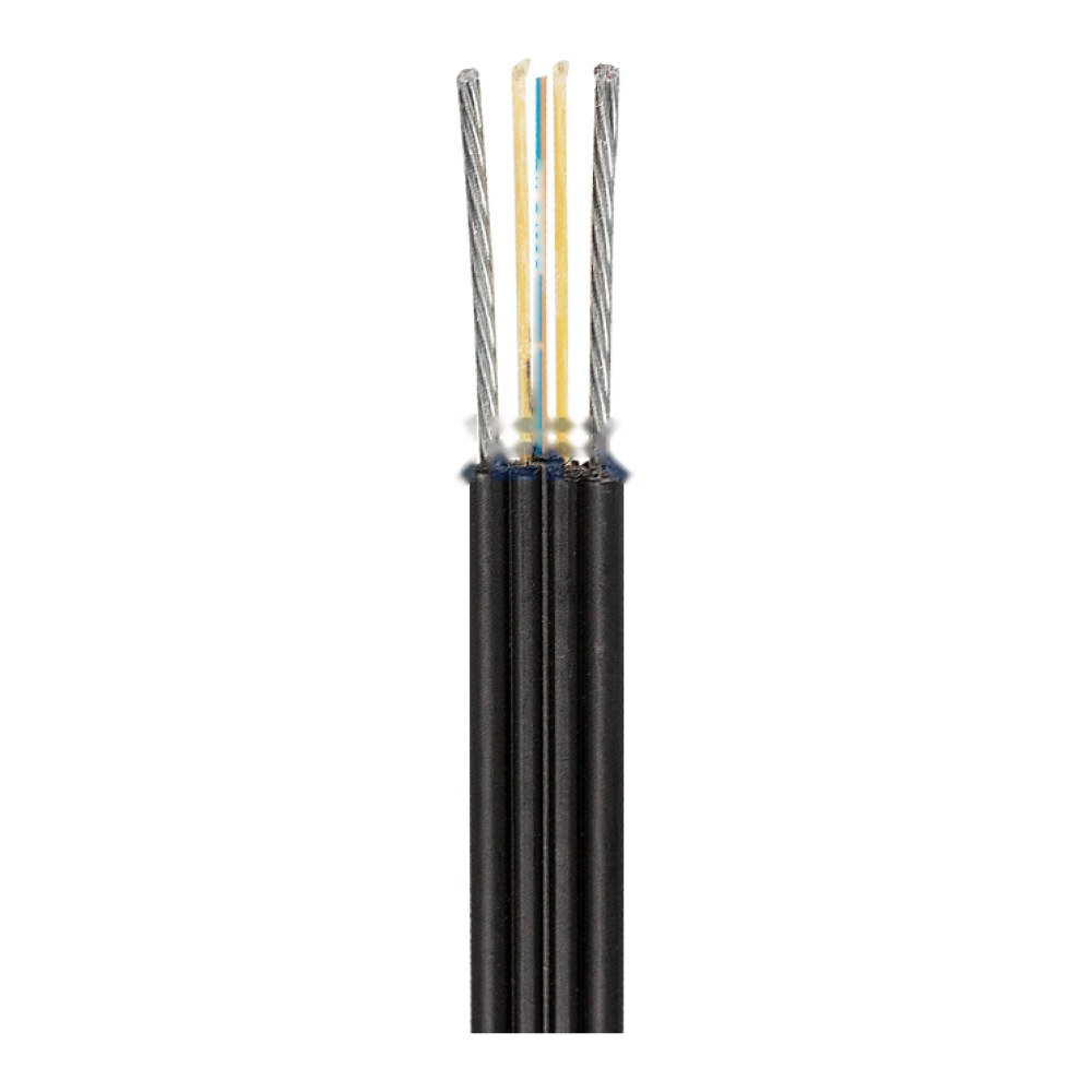 [SMIC-FC-0017] GJYXCCH flat drop cable, double messenger