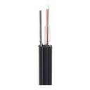 Outdoor figure-8 flat drop cable, self-supporting steel messenger