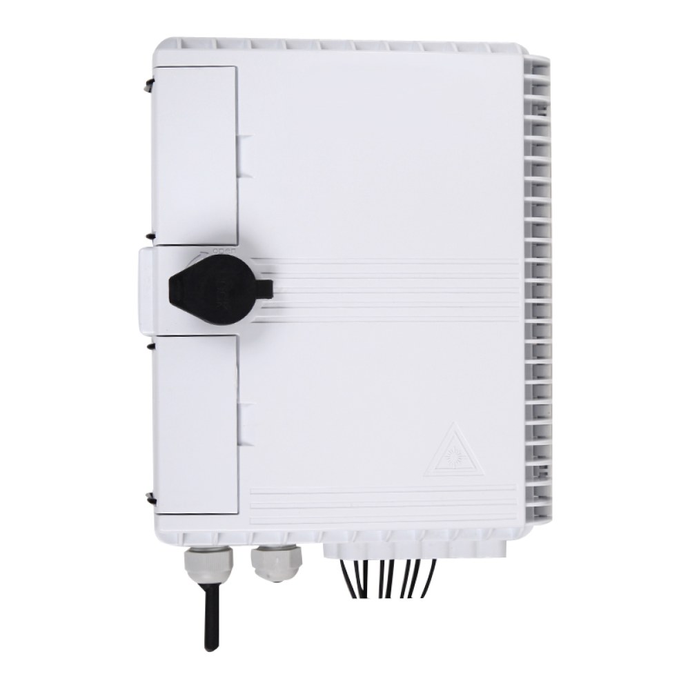 [SMIC-FE-0028] FTTH distribution box, 12 port, IP65, no-cut cable ports