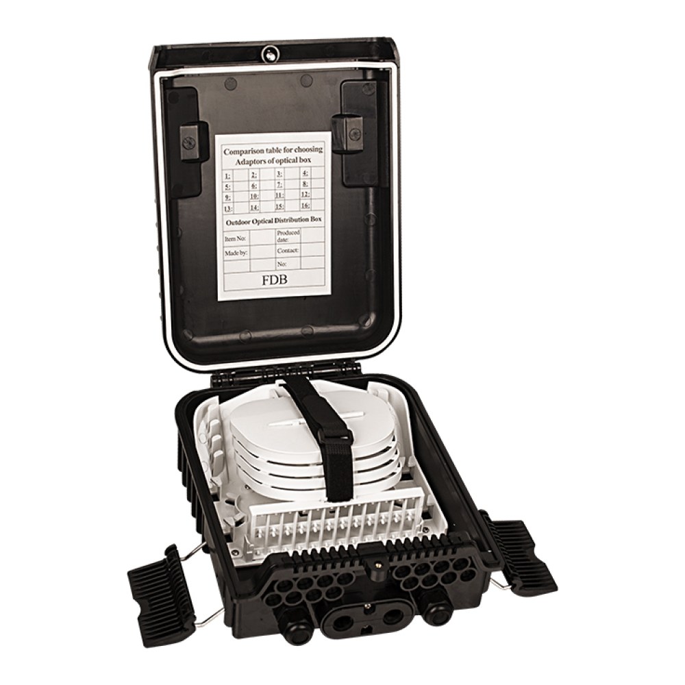 [SMIC-FE-0040] FTTH distribution box, 16 port, IP65, style D