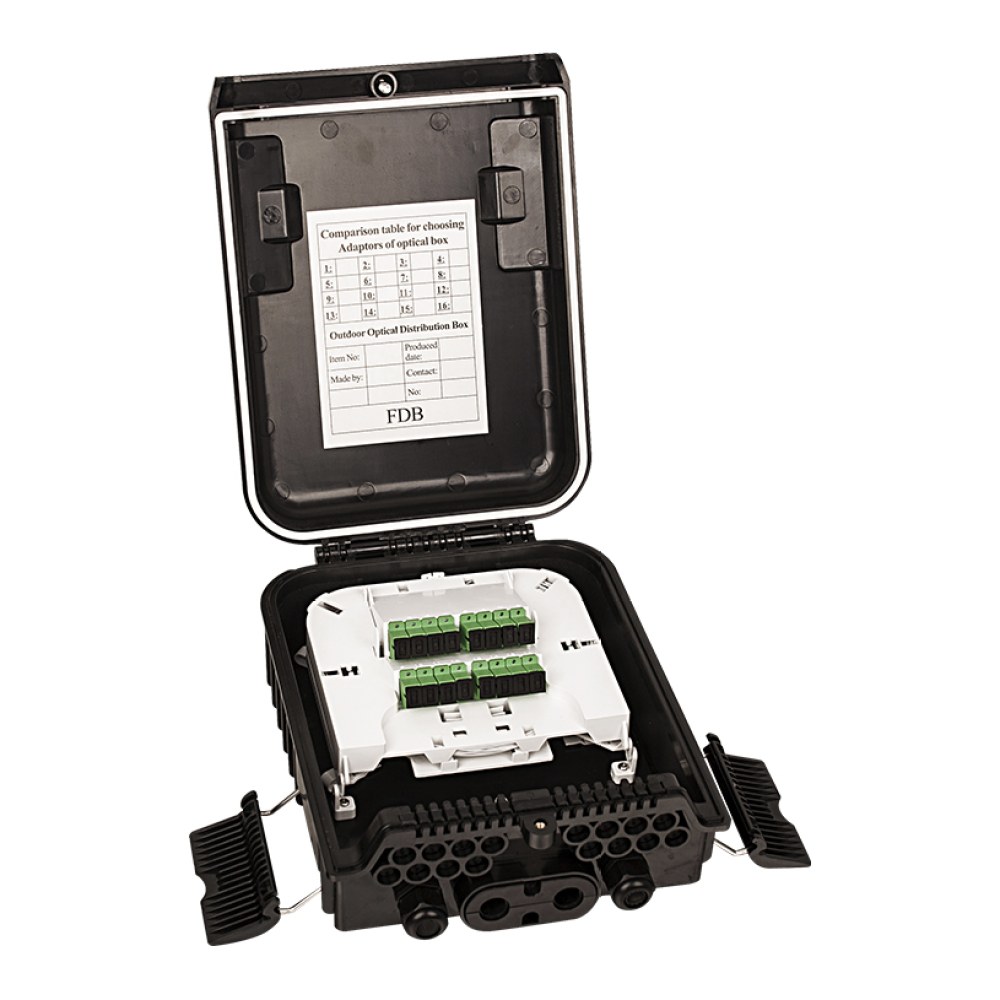 [SMIC-FE-0044] FTTH distribution box, 16 port, IP65, style F