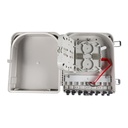 Outdoor fibre distribution box, two-layer, splitter and splice trays