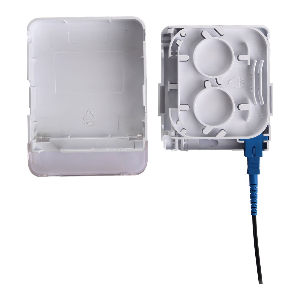 [SMIC-FE-0065] Fibre optic wall outlet, 1 fibre, multi-direction entry