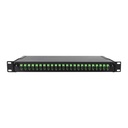 Fibre splice and termination panel, rack-mount