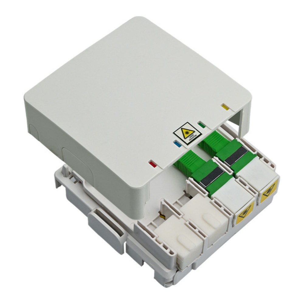 [SMIC-FE-0077] Fibre wall outlet, 86 x 86 mm, 2 fibre