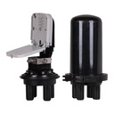Dome splice closure, mechanical seal, slide-in trays, bunchy fibre