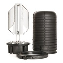 Dome splice closure, 360 fibre