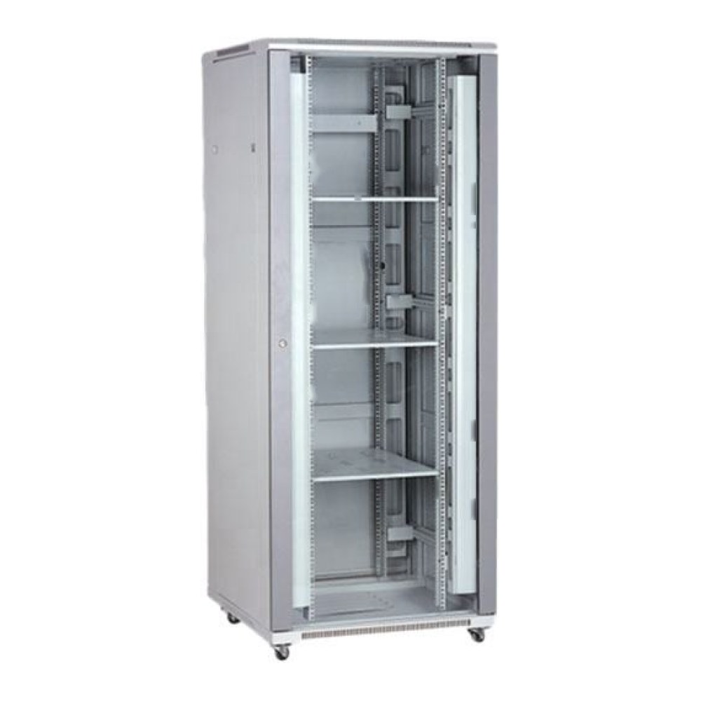 [SMIC-FE-0079] 19" floor-standing fibre cabinet, mesh doors