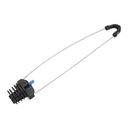 Figure-8 cable anchor clamp, UV-resistant