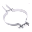 Pole mounting hoop, hot-dip galvanised