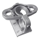Universal pole bracket, 3 clamping points, banding
