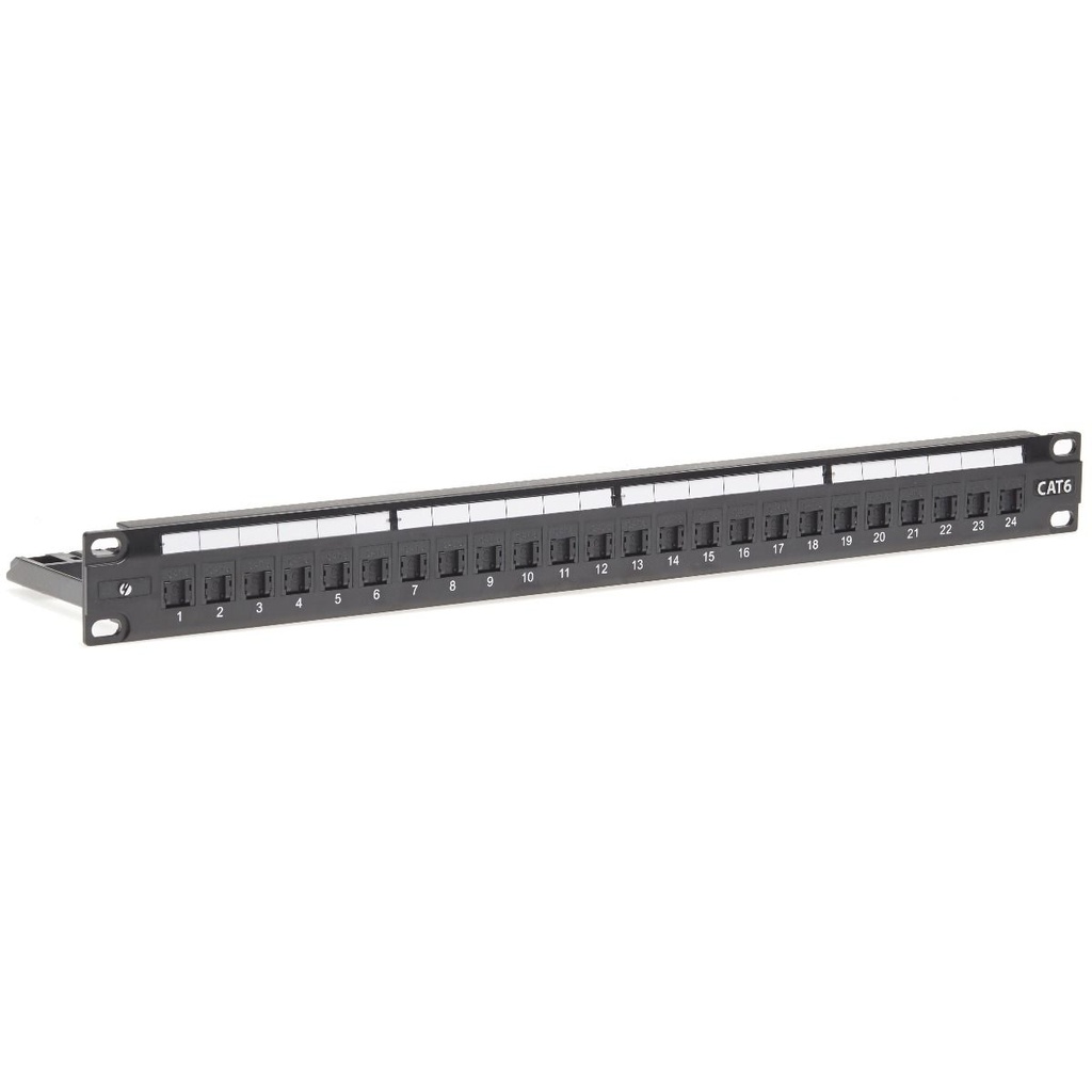 1RU 24 Port CAT6 Universal Termination Rack Mount Patch Panel