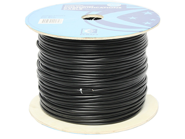 Cat 5 Outdoor Cable Reel Black per meter