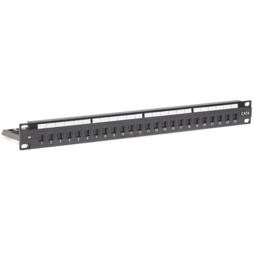 [1001209000000] 1RU 24 Port CAT6 Universal Termination Rack Mount Patch Panel