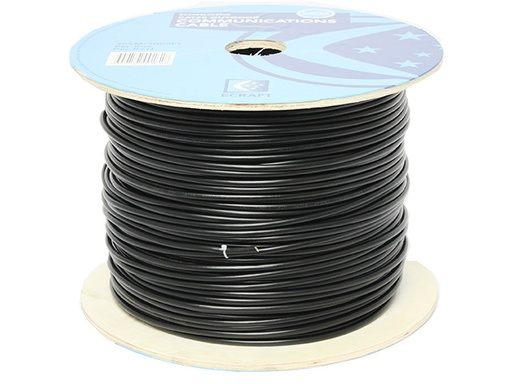 [ECC5EBLPE305R] Cat 5 Outdoor Cable Reel Black per meter