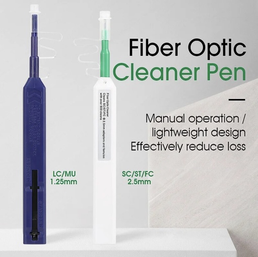 Cleaner Pen Optical Fiber Tool LC Connector FTTH Optical Smart Cleaner (LC)